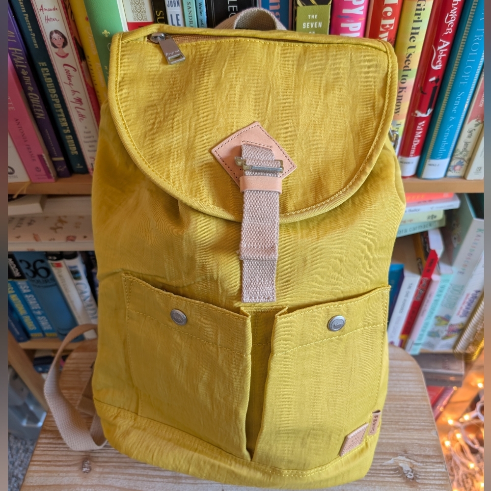 Doughnut Montana Water Repellent Backpack in Mustard Yellow